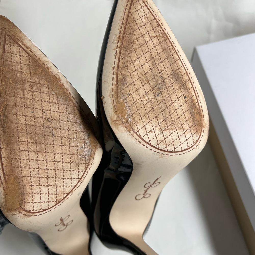 Jessica Simpson Cambredge Pump in Black Patent Size 8M - Picture 15 of 15